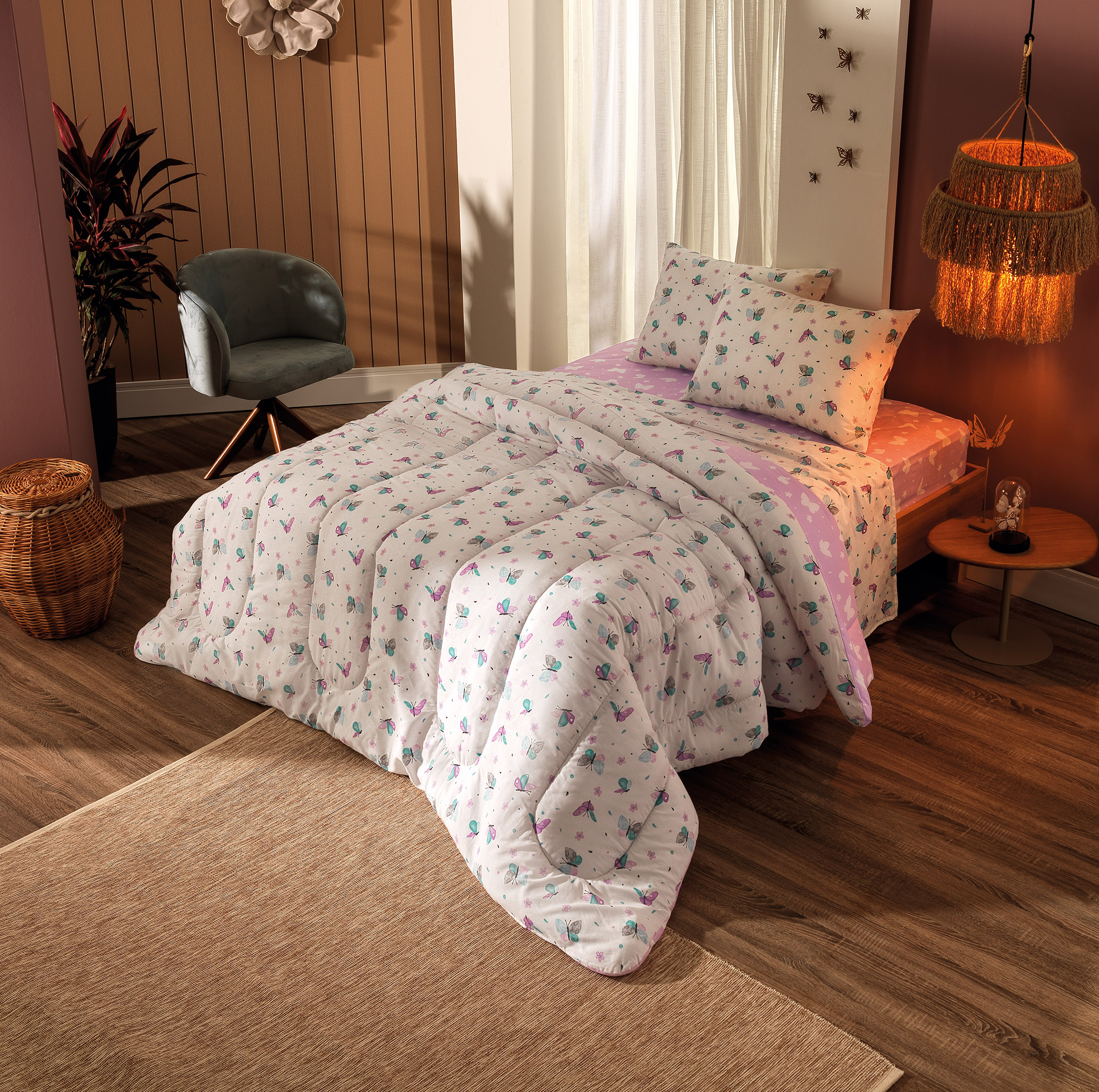 <Kids Cama> Borboletas