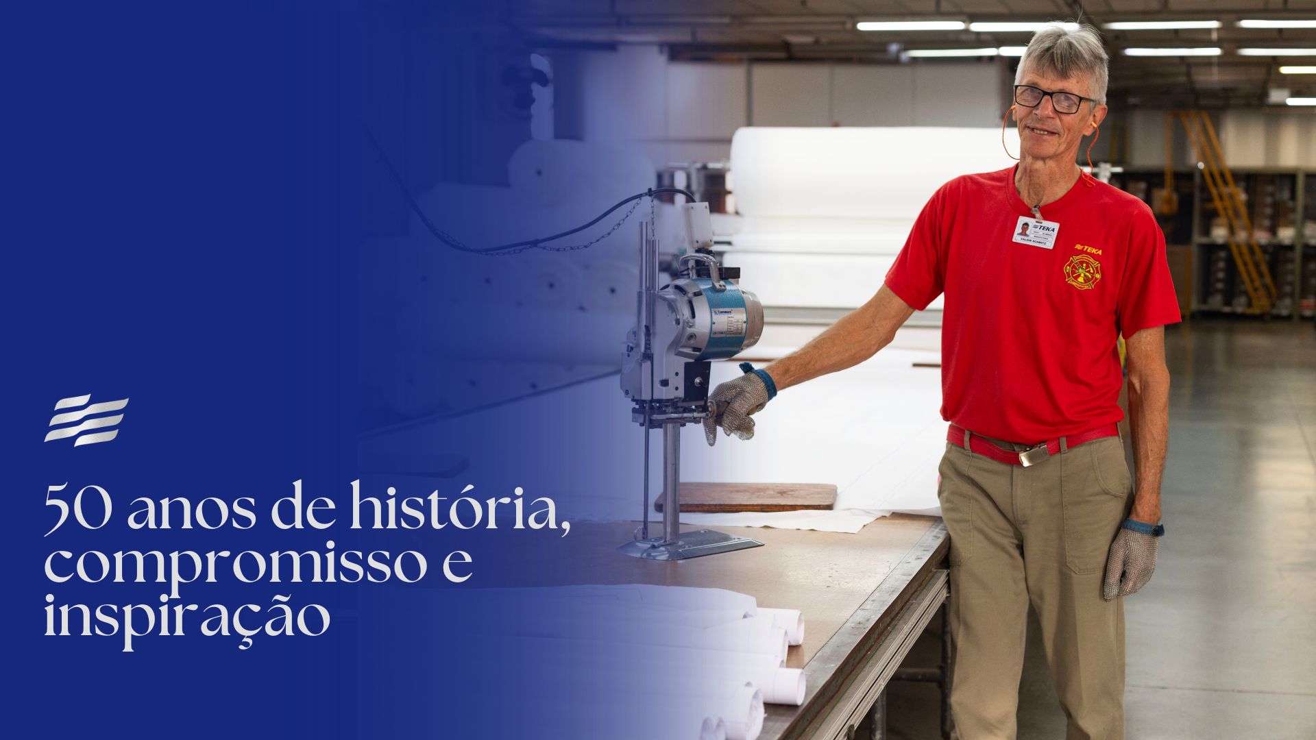 50 anos de Teka: a emocionante homenagem ao colaborador Valdir Schmitz
